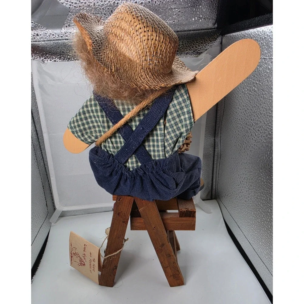 Lizzie High Luther Bowman Wooden Folk Doll 1993 Ladie Friends 2nd Edition 12in